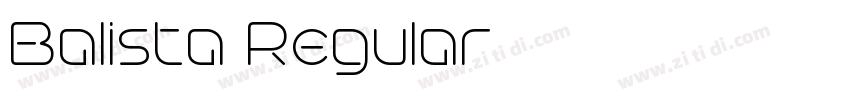 Balista Regular字体转换